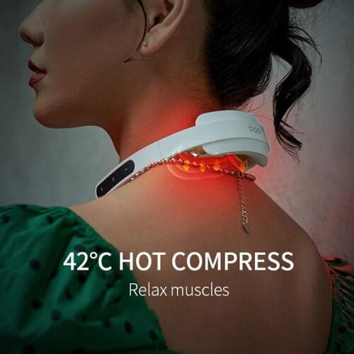 Smart Shoulder and Neck Massager Foldable Electric Massage Heating Pain Relief Tool Cervical Vertebra Physiotherapy Health Care