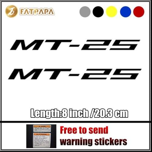 Motorcycle bike Fuel tank Wheels Fairing notebook Luggage helmet MOTO Sticker decals For Yamaha MT25 MT 25