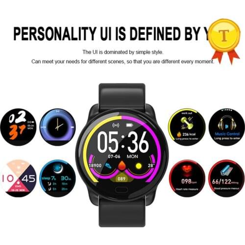 Men and women smart watch wristband IP68 waterproof IPS color heart rate monitor fitness tracker sports smart band bracelet