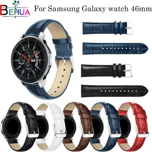 46mm watch bands For Samsung Galaxy Watch Replacement New fashion sport Leather strap For Samsung Gear S3 smart 22mm watchband