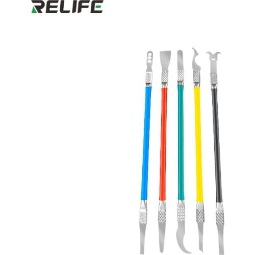 RELIFE RL-049B CPU Glue Removal Crowbar Set for Mobile Phone Frame Separation And The Disassembly of Phone Chip