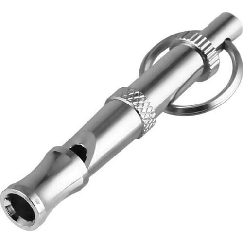 Sound Silent Dog Pet Puppy Cat Training Whistle Metal