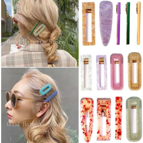 1/3PCS Set Candy Color Hair Clips Headdress Girls Simple Cute Stylish Hairpins Headwear for Women Barrettes Hair Accessories