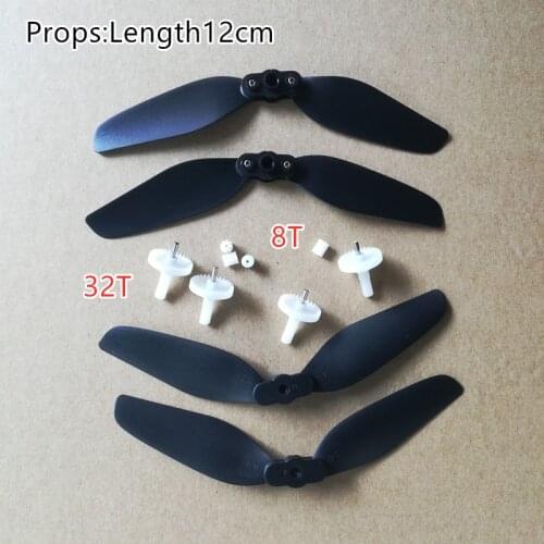 12cm 120mm Propeller Props Blades Set Quick Release Foldable 32T Crown Gears 8T 0.4M RC Drone Quadcopter Spare Parts