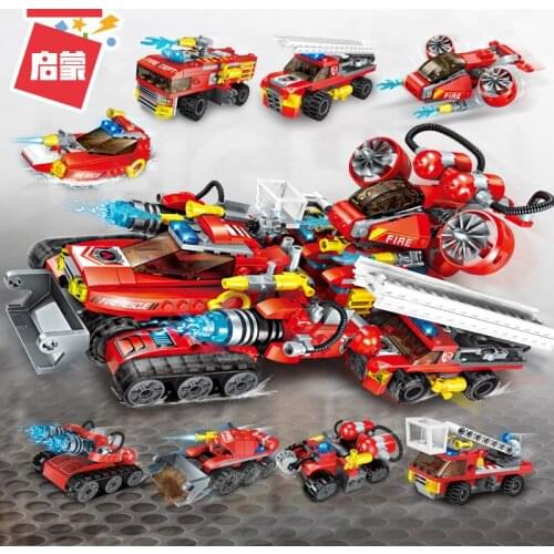 ENLIGHTEN 1410 limit jiu yuan Tank 8-in-1 ChildrenS Educational Small Particles Assembled Building Blocks Toy Boy Gift