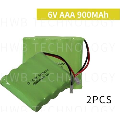 2 Pieces/lot Original New 6V AAA 800mAh Ni-Mh Ni-Mh Rechargeable Battery Pack With Plugs Free Shipping