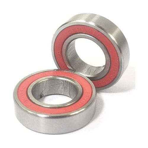 2pcs/lot TOP ENDURO 6800 LLB replacement ceramic sealed bearings 10x19x5mm for Powerway R51 front hub 2 double rubber seals