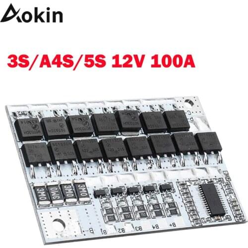 3s A4s 5s 100a 12v 21v Li-ion Lithium Battery Charger Protection Circuit Board Pcb Bms For Drill Motor Module