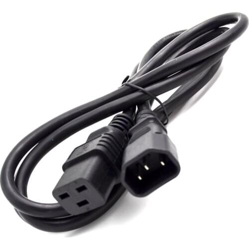 3X1.5mm square Power Wire 6 FT C14 Female C19 Male PDU Extension C14-C19 Cord 1.8M