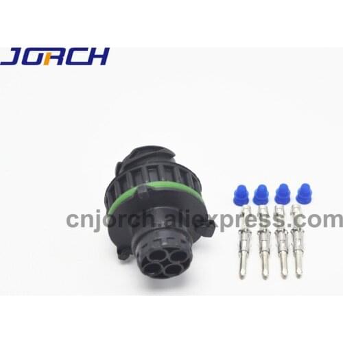 5sets 4Pin HOWO A7 odometer spee with sheath Car oil exploration railway round connector 1-967402-1