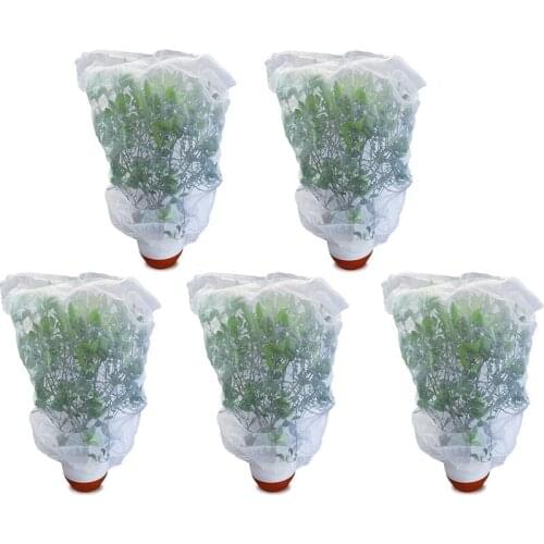 5 Packs Of Garden Plant Protection Nets with Rope, Tomato Protective Cover Garden Plant Isolation Bags for Vegetable