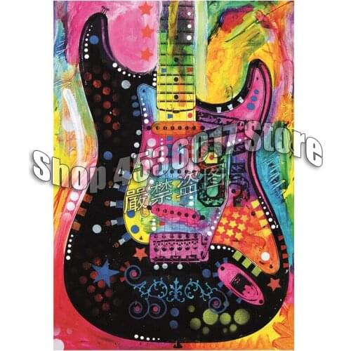 5D DIY Diamond Painting Lenny Strat Art Music Celebrity guitar Gift Full Drill Diamond Embroidery Cross Stitch Mosaic Home Decor