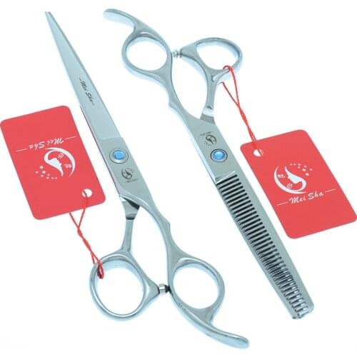 7.0 Inch Japanese Steel 440c Professional Pet Cutting Scissors 6.5 Inch Dog Thinning Shears Animal Hair Trimming Clipper A0127A