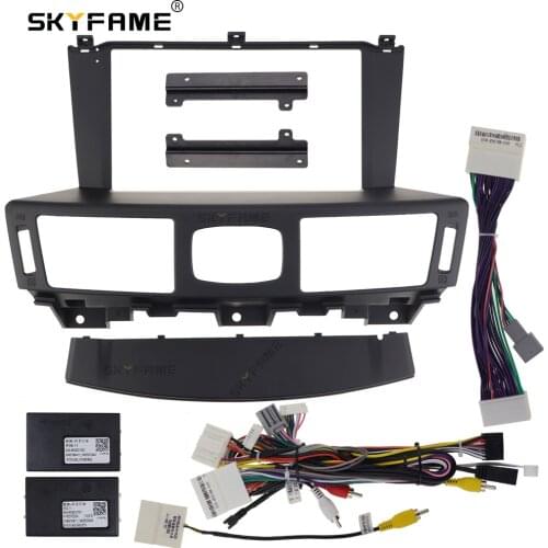 SKYFAME Car Frame Cable For INFINITI Q70 2012-2019 Android Big Screen Dask Kit Fascia Frame Line