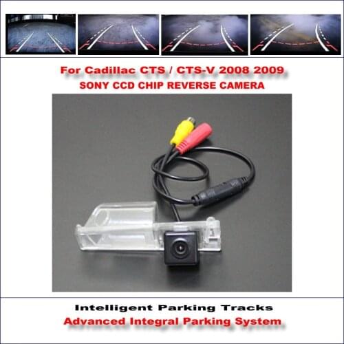 Car Intelligentized Reverse Camera For Cadillac / CTS-V 2008-2009 Rear View Backup Dynamic Guidance Tracks CAM