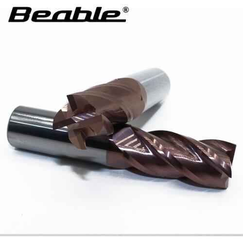 Beable tools milling cutters meta 20*20*40*100 4Flute end mills carbide HRC55 tools for milling router bit cutter tool mill cnc