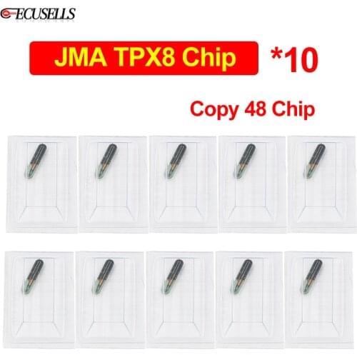 10Pcs/Lot JMA TPX8 Glass Chip Car Key Chip Copy 48 Chip JMA TPX8 Encrypted Copy Chip Copiable 48 Chip
