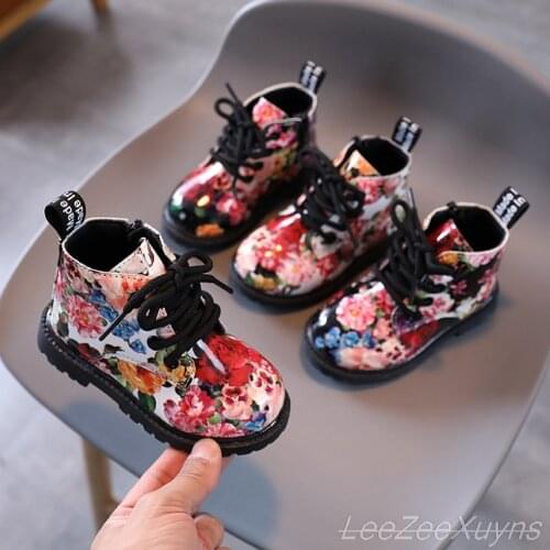 New Autumn Winter Kids Boots For Girls Boys Sport Shoes Cartoon Breathable Childrens Short Fashion Boots Non-Slip Soft Boots