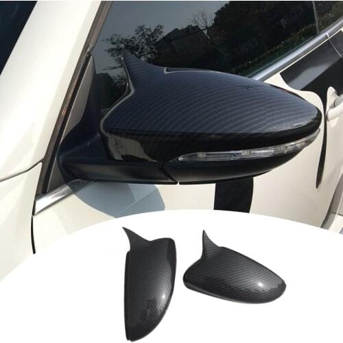 For Scirocco PASSAT Beetle 2009-2018 Carbon Fiber Door Side Wing Rearview Mirror Ox Horn Cover Cap Car Accessories