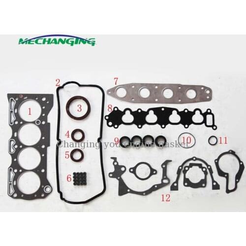 For SUZUKI JIMNY SWIFT WAGONR+ CARRY G16KV G13BB G16B Engine Rebuilding Kits Full Set Automotive Engine Parts Gasket 11402-61870