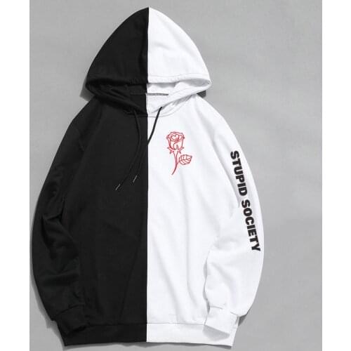 2020 Hot Sale Double Color Printing Hoodie Men Stupid Society Anime Pullover Sweatshirt High Quality Fashion Men Women Clothing