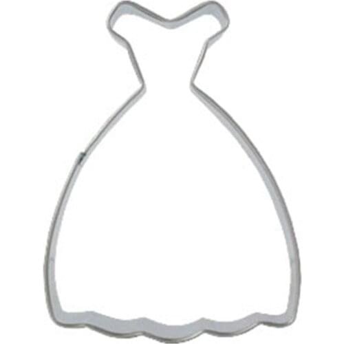 Dresses Cookie Tools Cutter Mould Biscuit Press Icing Set Stamp Mold Stainless Steel Dessert Decoration Kitchen Tools Wholesale