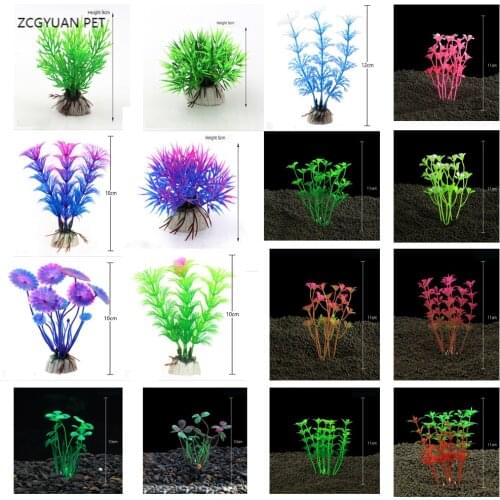 5-12CM Aquarium Artificial Plants Fish Tank Decoration Water Grass Decor View Decorations Aquarium Home Decoration Accessories
