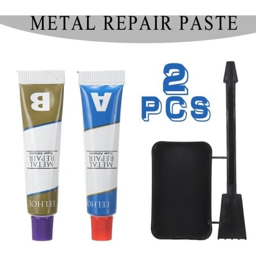 2PC 20g Metal Repair Glue Welding Cast Iron Sealant Glue Steel Quick-drying Household DIY Metal Repair Agent Adhesive Glue