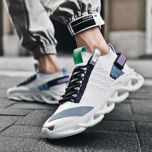 Mens Fashion Casual Sneakers Mesh Breathable Platform Outdoor Walking Shoes Men Shoes Zapatillas Hombre