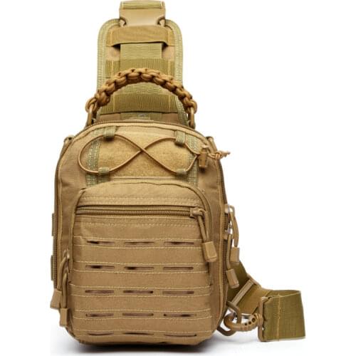 Mens Tactical Chest Bag Military Sling Backpack Outdoor Army Molle Shoulder Bag Pack Hiking Hunting Fishing Travel Camping Bags