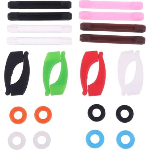 NEW 1Set Silicone Anti-slip Round Eyeglass Retainers Nose Pads Ear Hooks Glasses 6 Styles