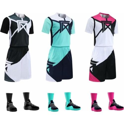 2020 new men short basketball jerseys set women basketball jerseys suits blank basketball shirt clothes sportswear uniform print