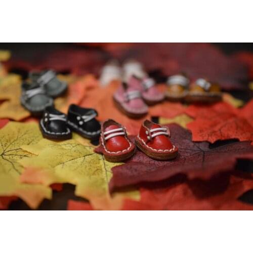 Ob11 doll shoes bjd shoes cowhide copper buckle leather boots for obitsu11,GSC clay,body9,YMY,1 / 12BJD doll Accessories boots