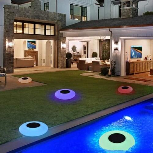 Swimming Pool Floating Solar Underwater Lamp Solar Water Drift Lamp Lawn Lamp Color Changing Garden Pond Night Lights