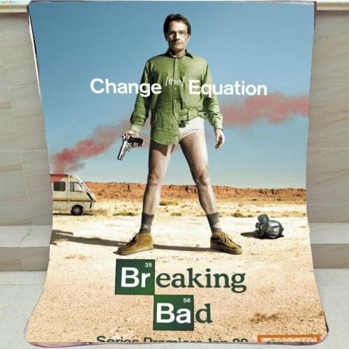 Breaking Bad Coral Fleece Blankets on Bed/Sofa Breaking Bad throw Plush kids Sleeping Cover Bedding Throws Bedsheet gift