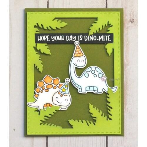 Mmao Crafts Metal Steel Cutting Dies New Leaf frame decoration Stencil For DIY Scrapbooking Paper/photo Cards Embossing Dies