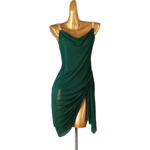 Sexy Dance Outfit Latin Dance Dress Women Sleeveess Dress for Ballroom Samba Tango Chacha Latin Dancing Performamnce