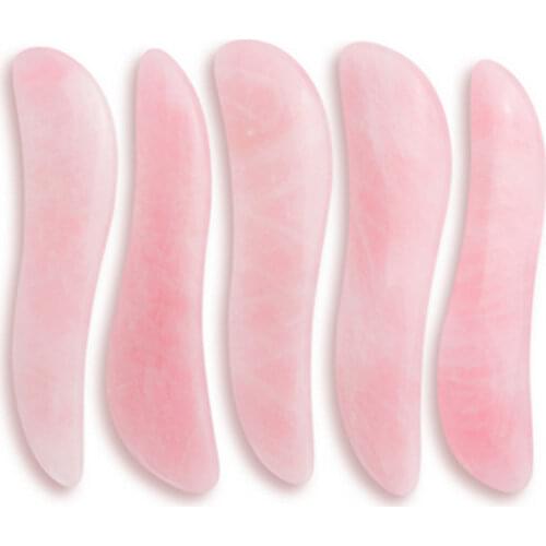 Rose Quartz Jade Guasha Board Natural Stone Scraper Chinese Gua Sha Tools For Facial Eye Neck Thin Lift Massage Tool BeautyCare