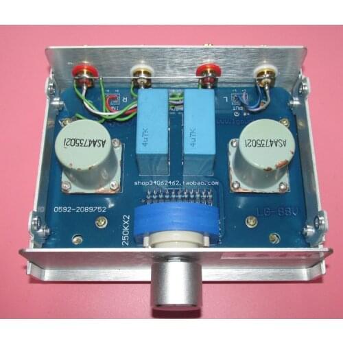 US military input transformer, 12-step step switch, 2x voltage gain, stereo passive front stage