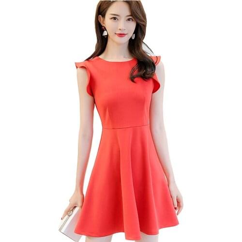 2020 spring summer beautiful forever retro elegant vestidos womens A line map business women party trumpet swing dresses