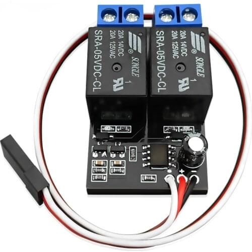 1pc 5V 2 Channels Remote Control Electronic Relay Switch Controller HC20ASP for DIY RC Model Aircraft/Rocket/Weapon Spare Parts
