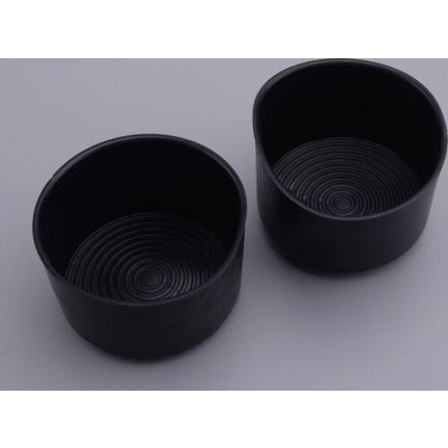 2pcs Front Rubber Cup Bottle Holder Inserts Black Fit for Dodge Ram 1500 2500 3500