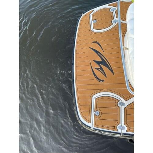 2006 Monterey 234FS Swim Platform and Cockpit Boat EVA Faux Teak Decking Floor Pad