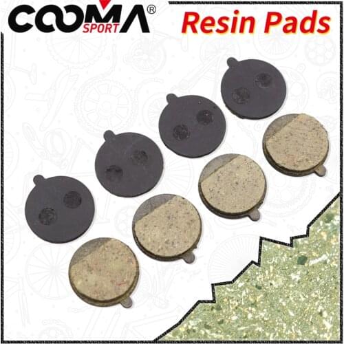 Bicycle Disc Brake Pads for HoneyWheal E5 iScooter Clarks CMD Disc Brake, Black Resin, 4 Pairs Sport Ex Class
