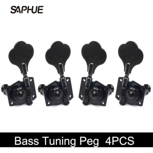 4R/4L/2R2L Opened Electric Bass Guitar Tuning Pegs Machine Heads Tuners for Bass Chrome Bass Guitar Accessories