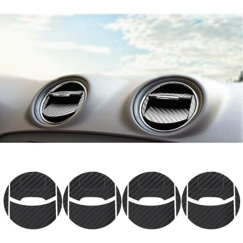 8/4pcs Car Air Conditioner Outlet Stickers Protection For Ford Mondeo MK3 Carbon Fiber Auto Interior Decorative Stickers
