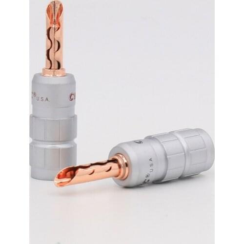 8pcs CMC copper plated Banana speaker connectors BFA Banana plug