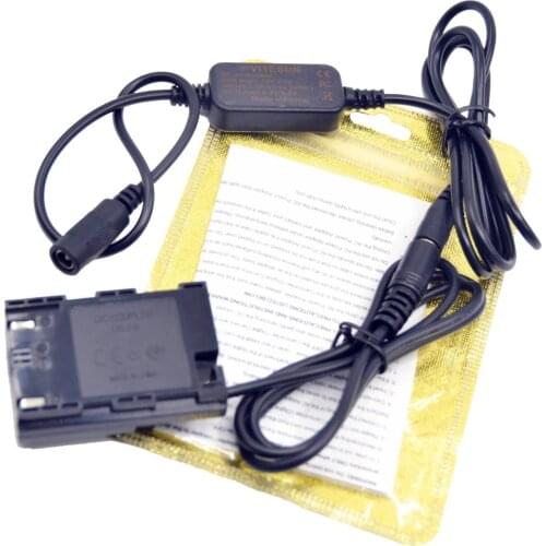 ACK-E6 12V-24V adapter cable+DR-E6 LP-E6 Full decoded dc coupler battery for Canon EOS 60Da 70D 80D 5D3 5D4 5DS R 5D mark III IV