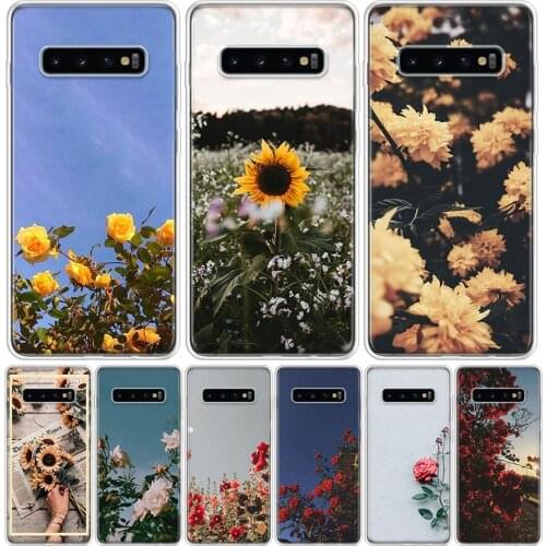 Classic Painting Flower Aesthetic Cover Phone Case For Samsung Galaxy S10 S20 Ultra Note 10 9 8 S9 S8 J4 J6 J8 + Lite Plus Pro S