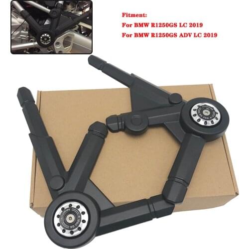 Black Motorcycle Side Frame Panel Guard Protector Cover fits For BMW R1250GS LC ADV R 1250 GS Adventure R1250GSA R1250HP 2019